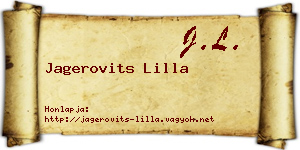 Jagerovits Lilla névjegykártya